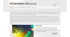 Desktop Screenshot of cremationurnadvice.org