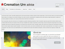 Tablet Screenshot of cremationurnadvice.org